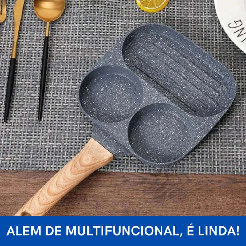 Frigideira Antiaderente 3 em 1 FLEXICHEF ® [ULTIMO DIA NA PROMOÇÃO!🔥]