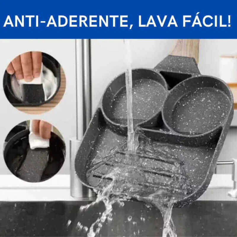 Frigideira Antiaderente 3 em 1 FLEXICHEF ® [ULTIMO DIA NA PROMOÇÃO!🔥]