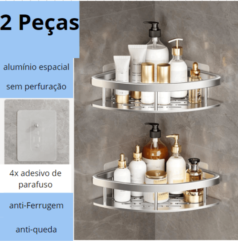 Prateleira de banheiro Para Organização - Inspira Lar