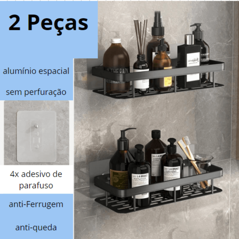 Prateleira de banheiro Para Organização - Inspira Lar